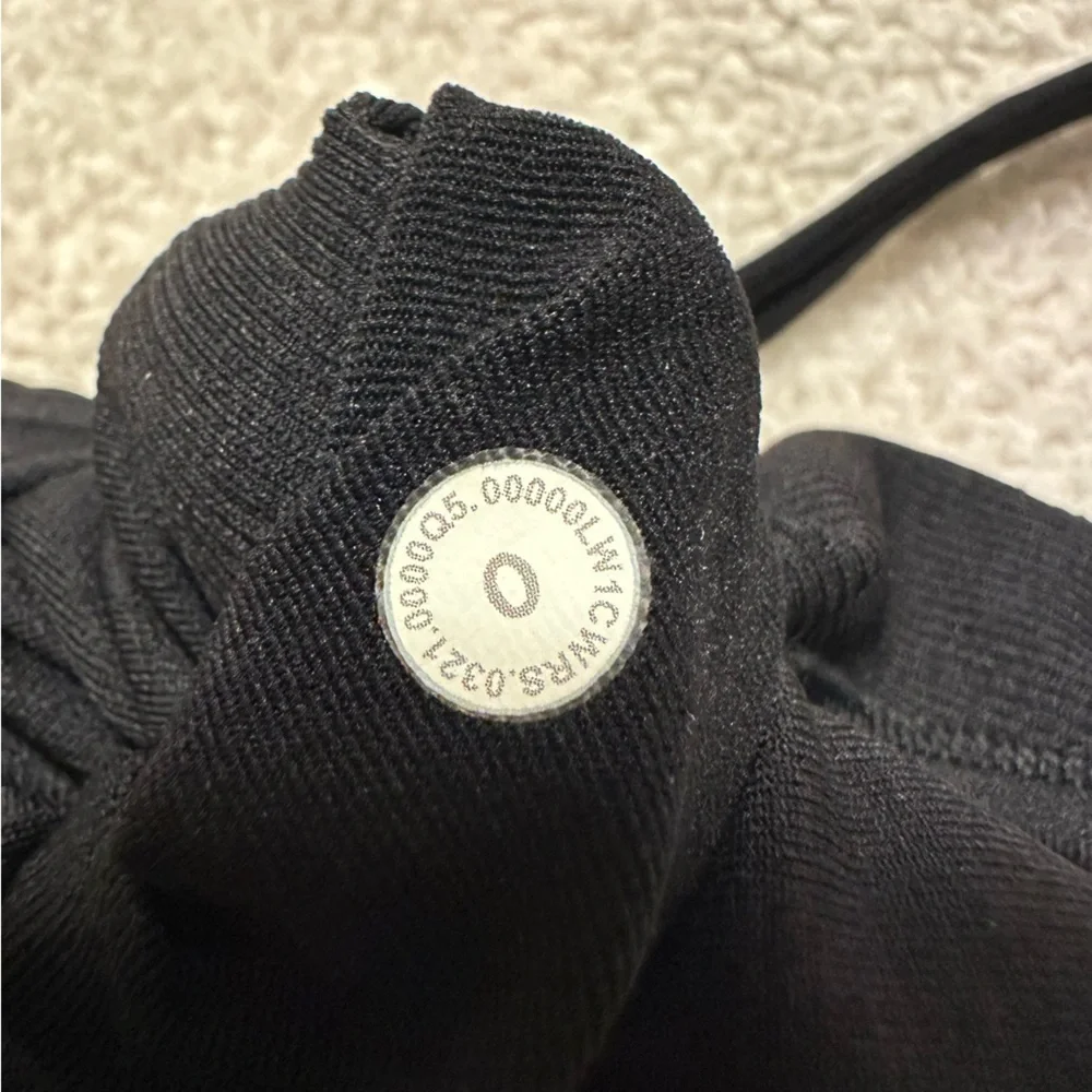 Lululemon Black Ebb to Street Bodysuit Ribbed Scoop Neck Sleeveless Tank Thong